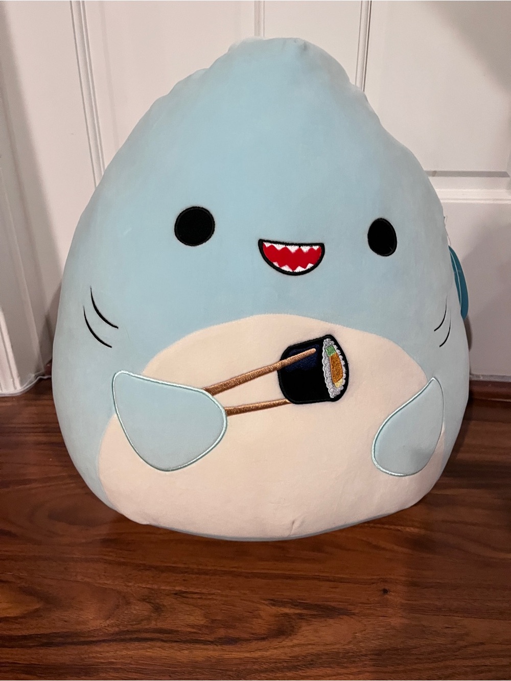 Squishmallows Sharon the Shark 16" Sushi Plush NWT Blue Kellytoy Jazwares 2021